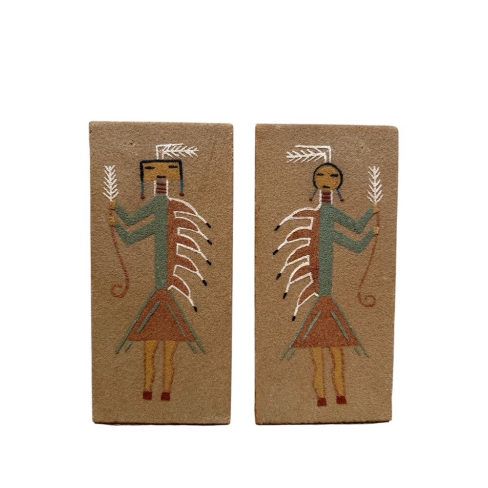 Traditional Navajo Sand Paintings Holy Healing People Southwestern Male Female